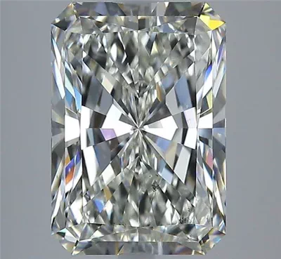 3.07ct J SI1 Rare Carat Ideal Cut Radiant Diamond
