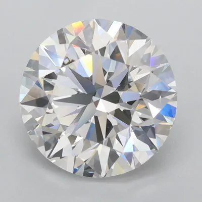3.44ct D FL Rare Carat Ideal Cut Round Lab Grown Diamond