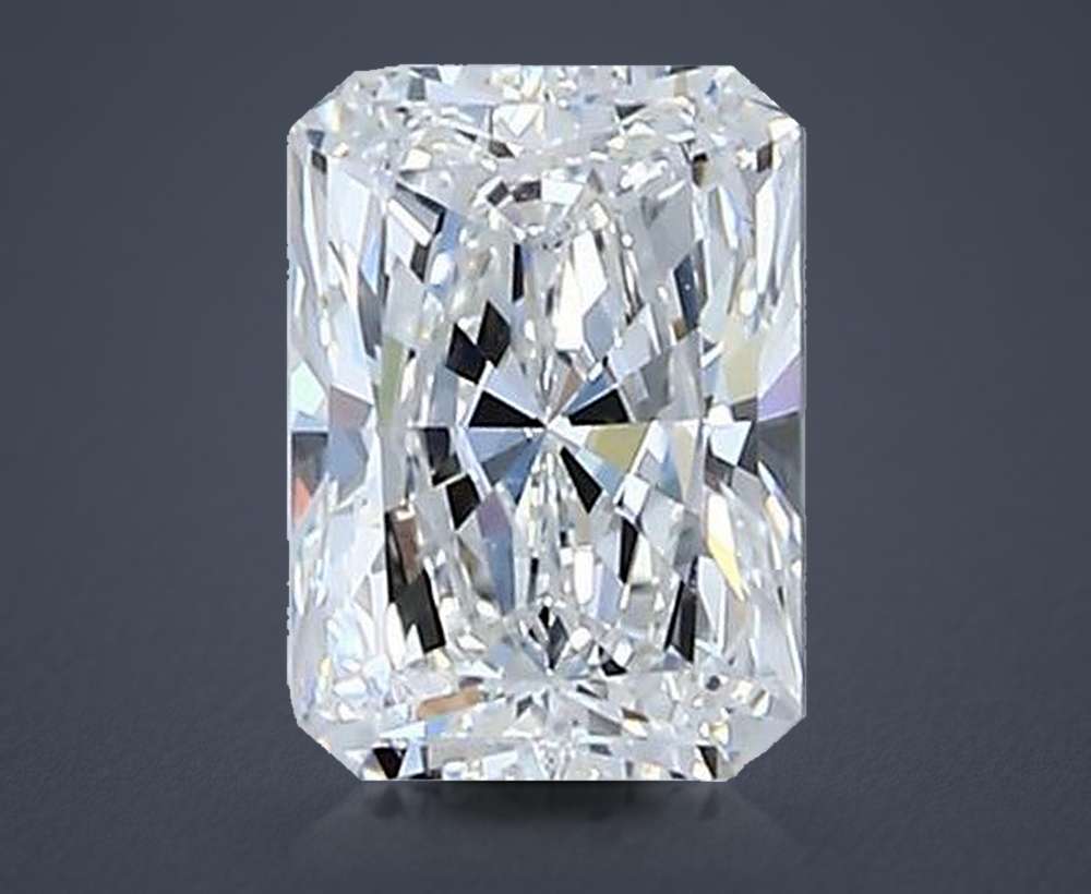 0.72ct E VS1 Rare Carat Ideal Cut Radiant Diamond