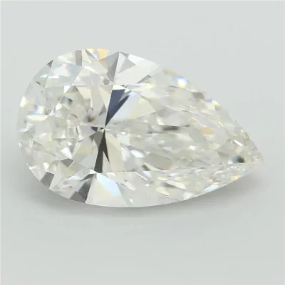 5.52ct F VS1 Rare Carat Ideal Cut Pear Lab Grown Diamond