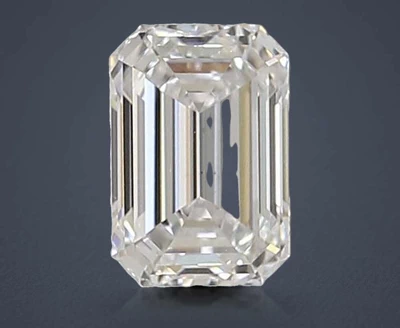 1.33ct D VS1 Rare Carat Ideal Cut Emerald Lab Grown Diamond