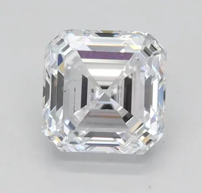 1.02ct D VS2 Rare Carat Ideal Cut Asscher Lab Grown Diamond
