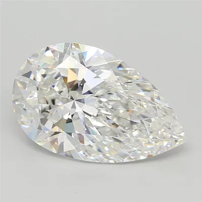 7.07ct E VVS2 Rare Carat Ideal Cut Pear Lab Grown Diamond