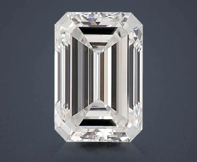 4.01ct F VVS2 Rare Carat Ideal Cut Emerald Lab Grown Diamond