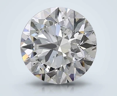 2.51ct E SI2 Rare Carat Ideal Cut Round Diamond