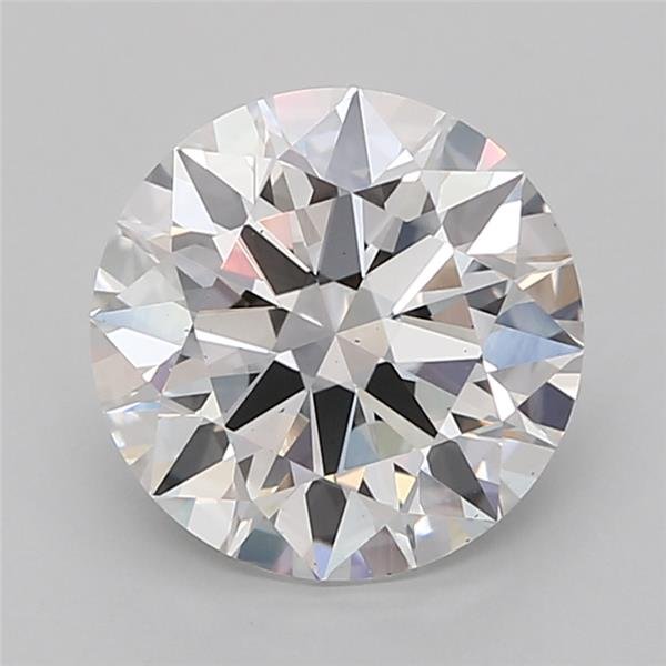 3.05ct E VS2 Rare Carat Ideal Cut Round Lab Grown Diamond