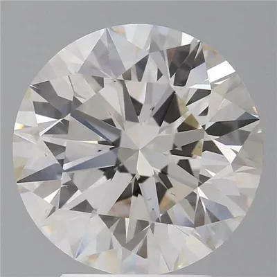 3.71ct I VS2 Rare Carat Ideal Cut Round Diamond