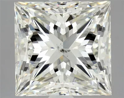 2.53ct K SI2 Rare Carat Ideal Cut Princess Diamond