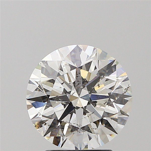 2.57ct I SI2 Rare Carat Ideal Cut Round Diamond