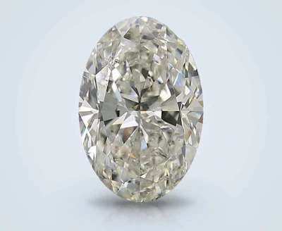 4.01ct K SI2 Rare Carat Ideal Cut Oval Diamond