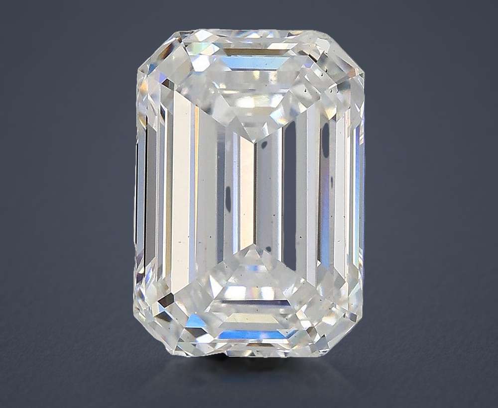3.07ct E VS2 Rare Carat Ideal Cut Emerald Lab Grown Diamond