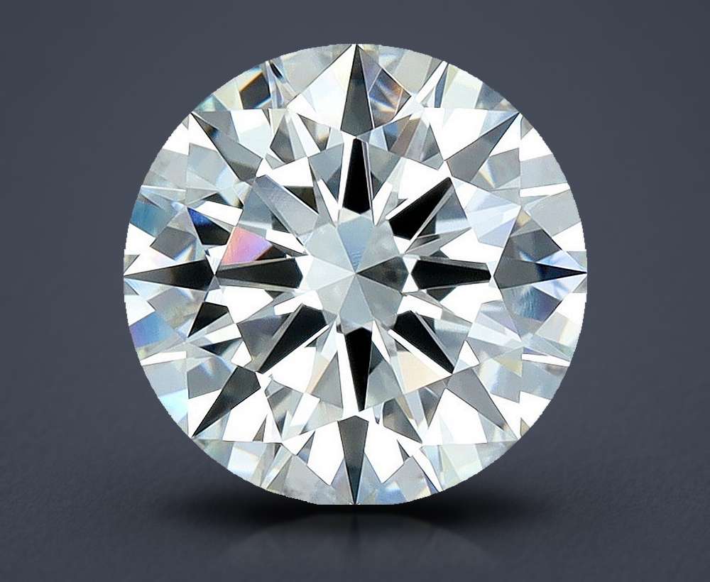 3.02ct J VS1 Rare Carat Ideal Cut Round Diamond