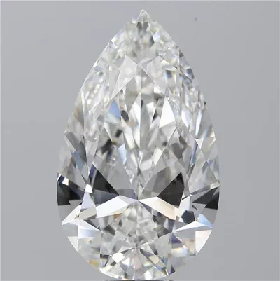 10.18ct F VVS2 Rare Carat Ideal Cut Pear Lab Grown Diamond