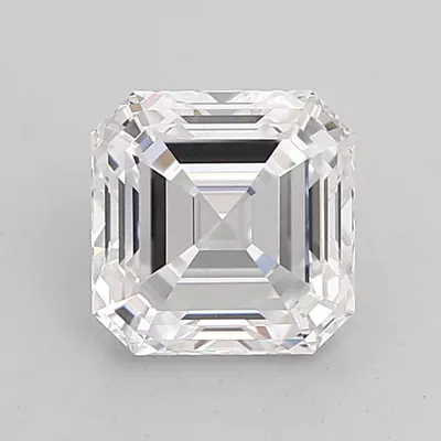 2.13ct D VS1 Rare Carat Ideal Cut Asscher Lab Grown Diamond