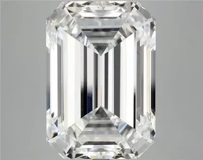 15.09ct F VVS2 Rare Carat Ideal Cut Emerald Lab Grown Diamond