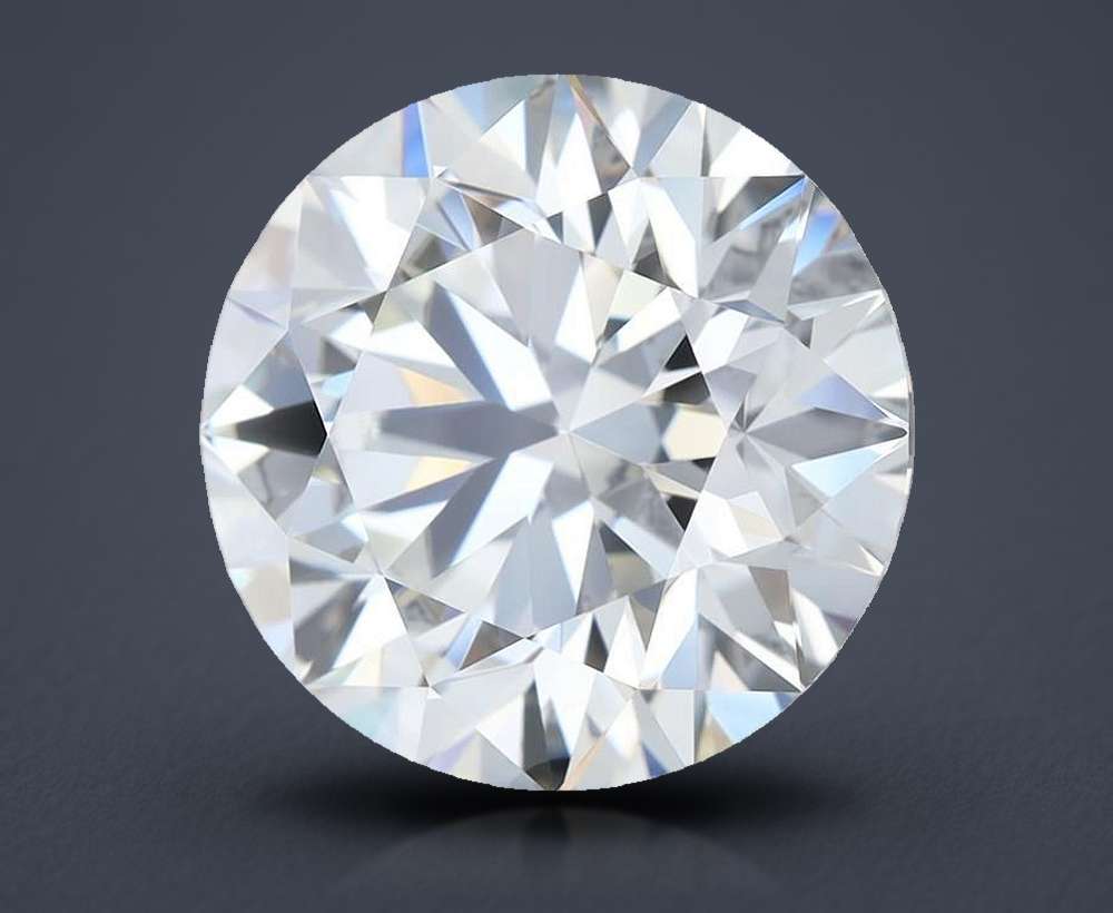 3.45ct K VVS1 Rare Carat Ideal Cut Round Diamond