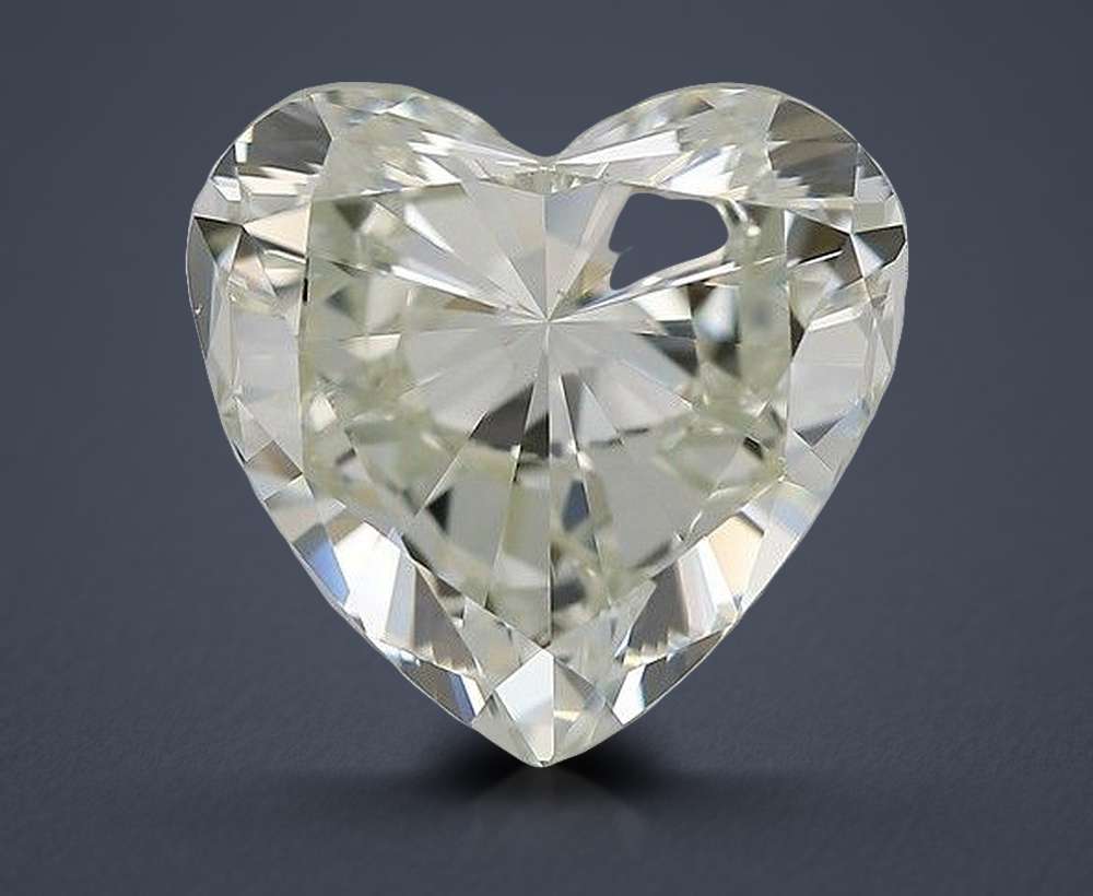 5.02ct J VS2 Very Good Cut Heart Diamond