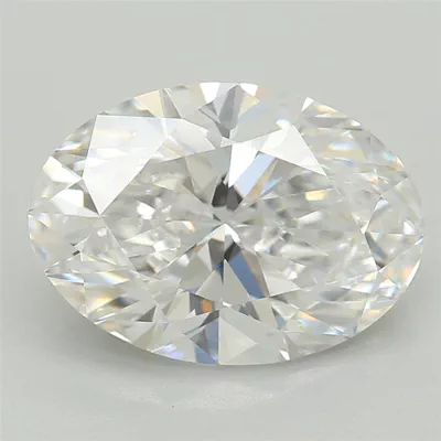 1.59ct D VVS2 Rare Carat Ideal Cut Oval Lab Grown Diamond