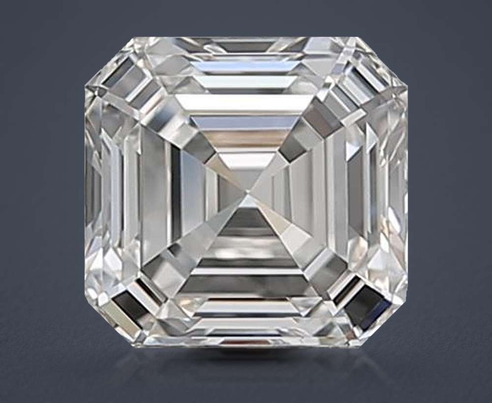 1.02ct G VVS1 Rare Carat Ideal Cut Asscher Diamond