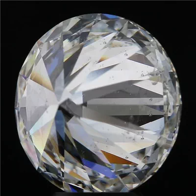 5.04ct G SI2 Rare Carat Ideal Cut Round Diamond