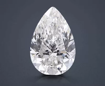 3.01ct H VVS2 Very Good Cut Pear Lab Grown Diamond