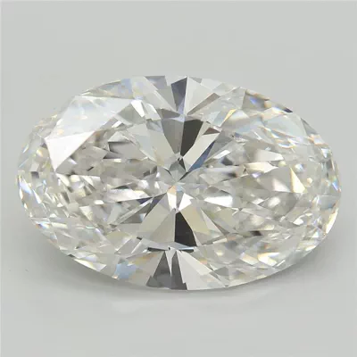 4.41ct F VVS2 Rare Carat Ideal Cut Oval Lab Grown Diamond