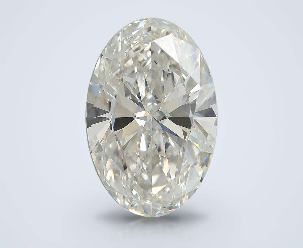 4.41ct F VVS2 Rare Carat Ideal Cut Oval Lab Grown Diamond