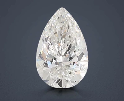 3.76ct F VS1 Rare Carat Ideal Cut Pear Lab Grown Diamond