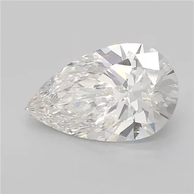 5.04ct G VVS2 Rare Carat Ideal Cut Pear Lab Grown Diamond