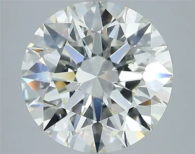 4.03ct J SI1 Rare Carat Ideal Cut Round Diamond