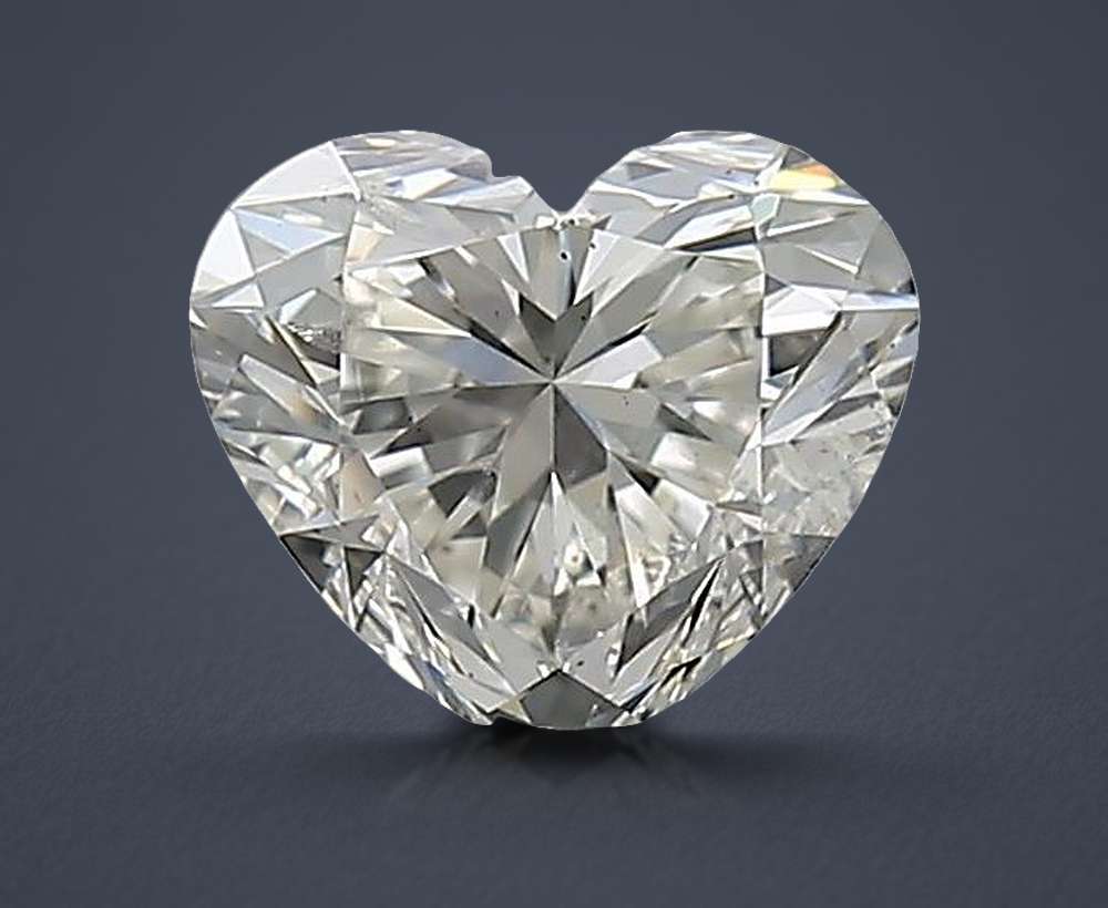 1.01ct K SI2 Rare Carat Ideal Cut Heart Diamond