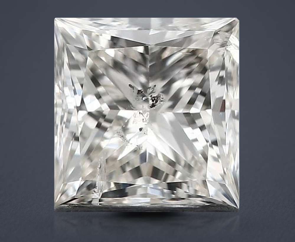 1.23ct K SI2 Very Good Cut Princess Diamond