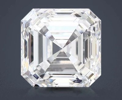 3.09ct E VS1 Rare Carat Ideal Cut Asscher Lab Grown Diamond