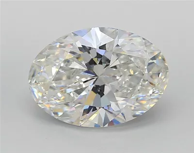 5.09ct F VVS2 Rare Carat Ideal Cut Oval Lab Grown Diamond