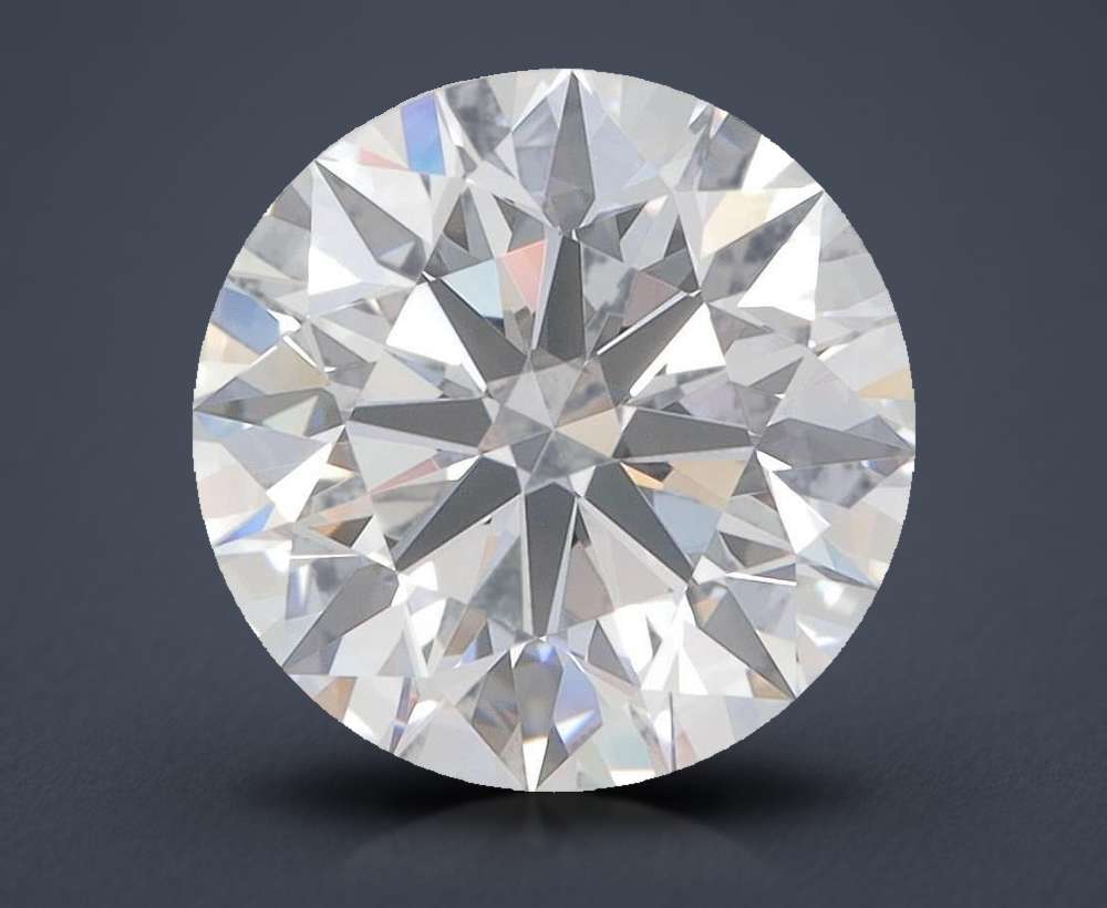 3.41ct D VVS2 Rare Carat Ideal Cut Round Lab Grown Diamond