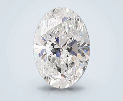 3.26ct E VS1 Rare Carat Ideal Cut Oval Lab Grown Diamond
