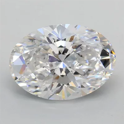 3.09ct D VS1 Rare Carat Ideal Cut Oval Lab Grown Diamond