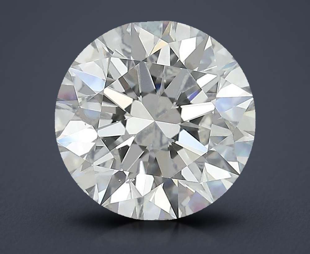 3.01ct G SI1 Rare Carat Ideal Cut Round Diamond