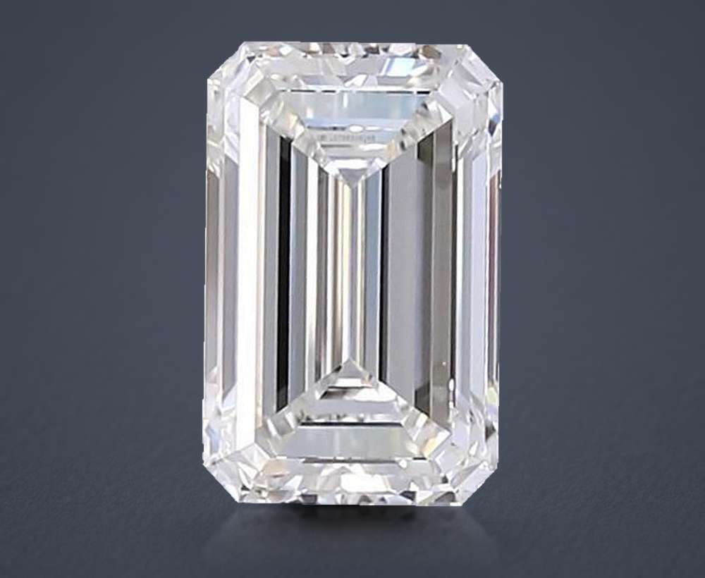 4.02ct G VS1 Rare Carat Ideal Cut Emerald Lab Grown Diamond