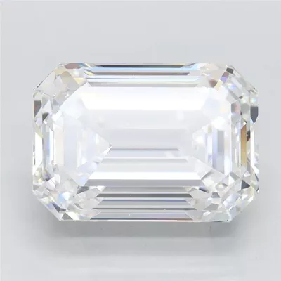 5.10ct H VVS2 Rare Carat Ideal Cut Emerald Lab Grown Diamond