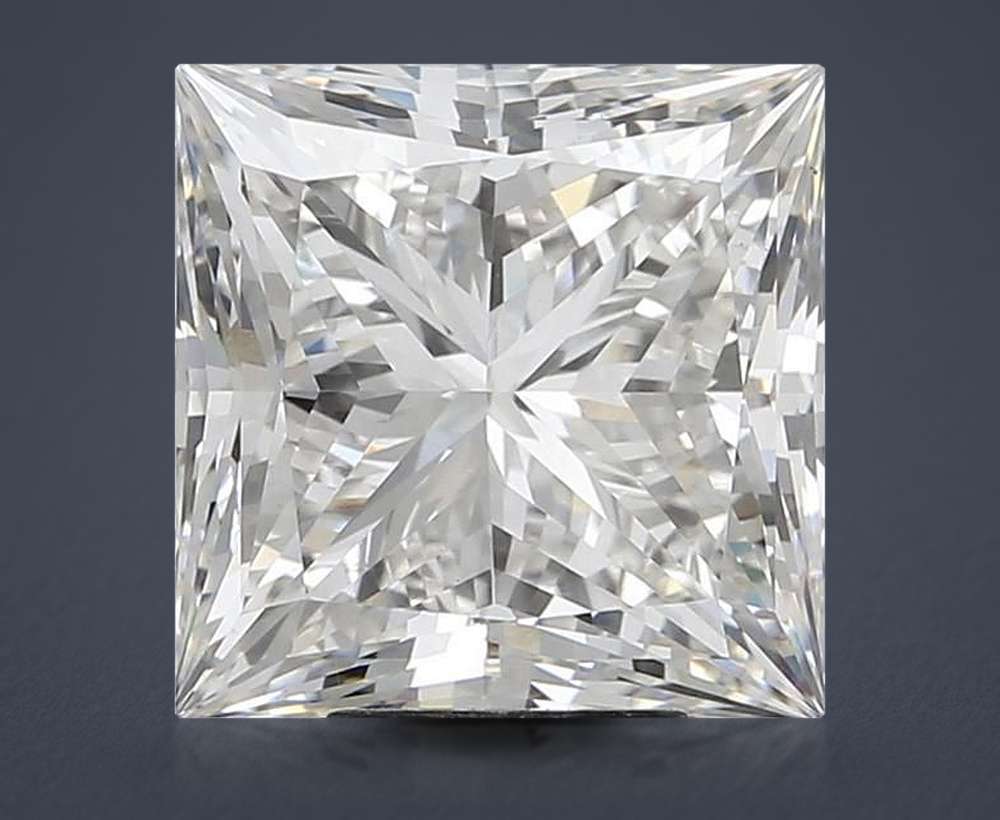 7.63ct H VS1 Rare Carat Ideal Cut Princess Lab Grown Diamond