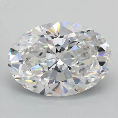 3.07ct E VVS2 Rare Carat Ideal Cut Oval Lab Grown Diamond