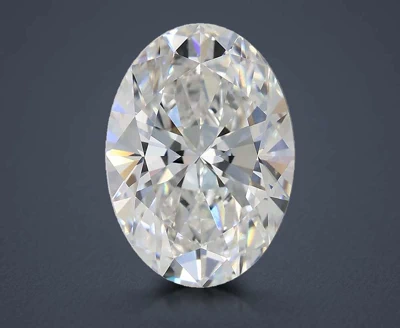 3.07ct E VVS2 Rare Carat Ideal Cut Oval Lab Grown Diamond