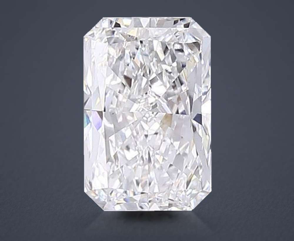3.34ct E VS1 Rare Carat Ideal Cut Radiant Lab Grown Diamond
