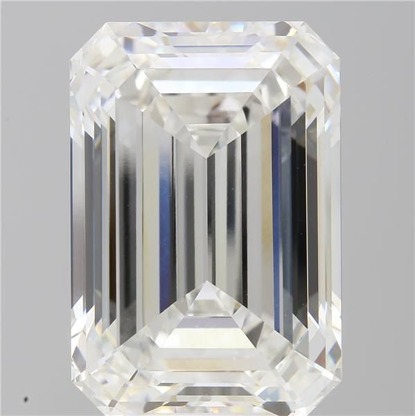 14.09ct F VVS2 Rare Carat Ideal Cut Emerald Lab Grown Diamond