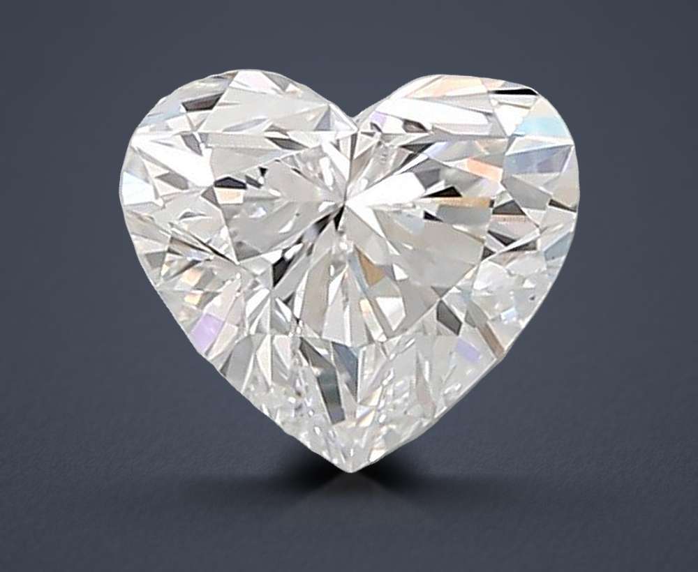 1.53ct D VS1 Rare Carat Ideal Cut Heart Lab Grown Diamond