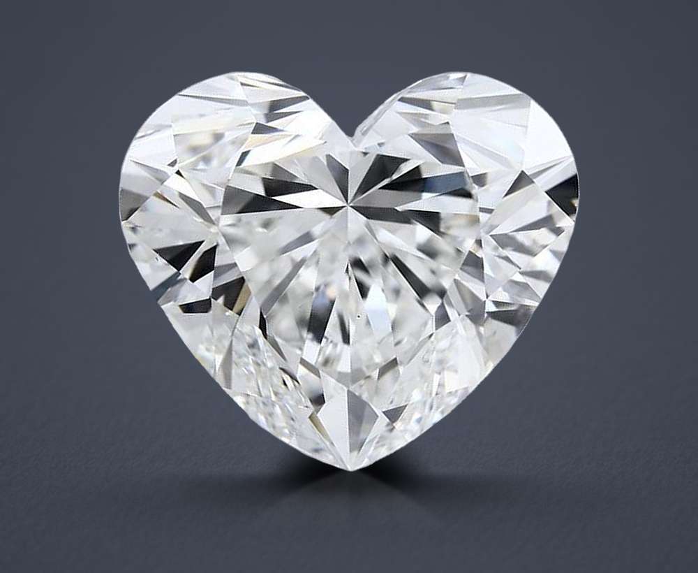 21.06ct F VS1 Rare Carat Ideal Cut Heart Lab Grown Diamond