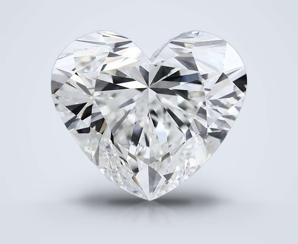 21.06ct F VS1 Rare Carat Ideal Cut Heart Lab Grown Diamond