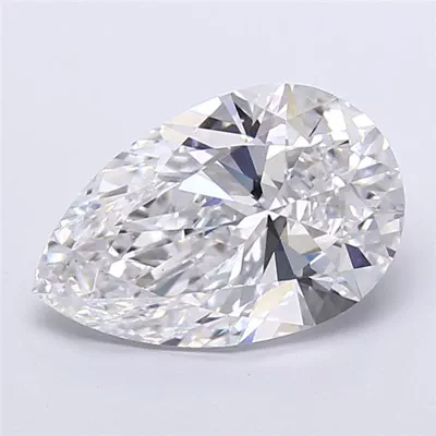 4.09ct D VS1 Rare Carat Ideal Cut Pear Lab Grown Diamond