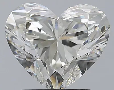 2.01ct K SI1 Rare Carat Ideal Cut Heart Diamond